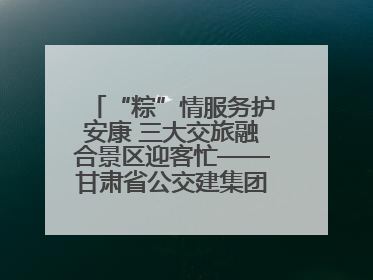 “粽”情服务护安康 三大交旅融合景区迎客忙——甘肃省公交建集团全力做好端午假期景区运营工作