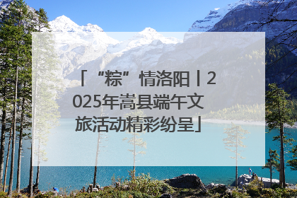 “粽”情洛阳丨2025年嵩县端午文旅活动精彩纷呈