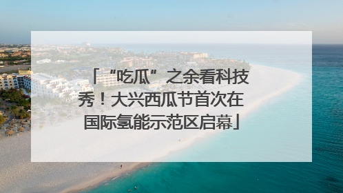 “吃瓜”之余看科技秀！大兴西瓜节首次在国际氢能示范区启幕