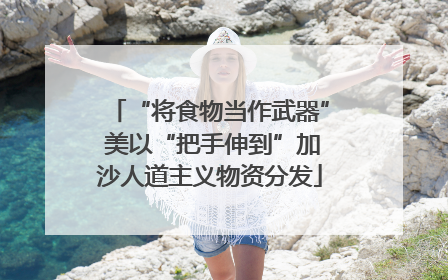 “将食物当作武器” 美以“把手伸到”加沙人道主义物资分发