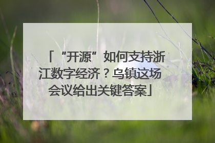 “开源”如何支持浙江数字经济？乌镇这场会议给出关键答案