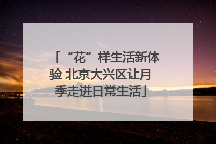 “花”样生活新体验 北京大兴区让月季走进日常生活