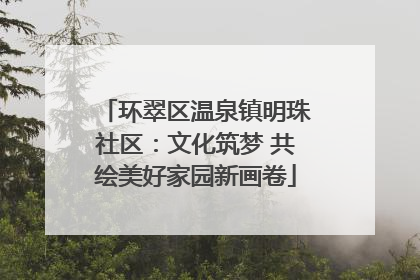 环翠区温泉镇明珠社区：文化筑梦 共绘美好家园新画卷
