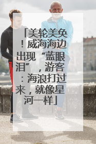 美轮美奂！威海海边出现“蓝眼泪”，游客：海浪打过来，就像星河一样