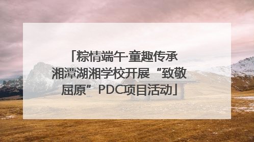 粽情端午·童趣传承 湘潭湖湘学校开展“致敬屈原”PDC项目活动