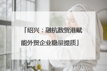 绍兴：融杭数贸港赋能外贸企业稳量提质