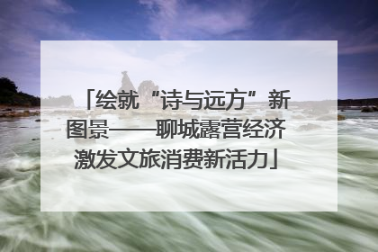 绘就“诗与远方”新图景——聊城露营经济激发文旅消费新活力