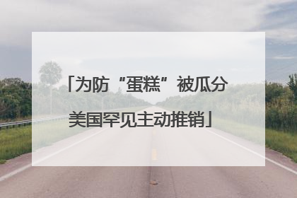 为防“蛋糕”被瓜分 美国罕见主动推销