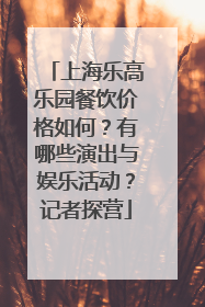上海乐高乐园餐饮价格如何？有哪些演出与娱乐活动？记者探营