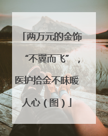 两万元的金饰“不翼而飞”，医护拾金不昧暖人心（图）