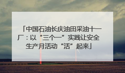 中国石油长庆油田采油十一厂：以“三个一”实践让安全生产月活动“活”起来