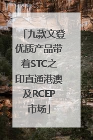 九款文登优质产品带着STC之印直通港澳及RCEP市场