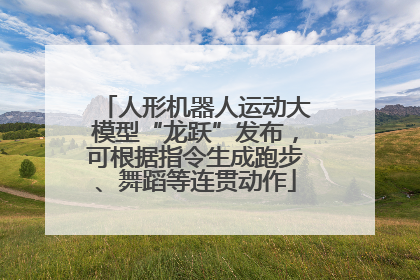 人形机器人运动大模型“龙跃”发布，可根据指令生成跑步、舞蹈等连贯动作