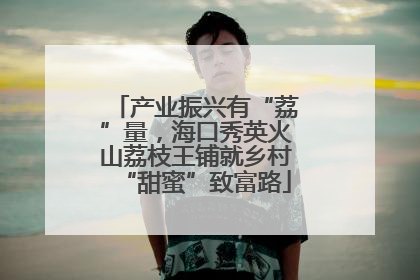 产业振兴有“荔”量，海口秀英火山荔枝王铺就乡村“甜蜜”致富路