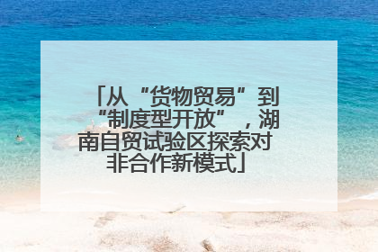 从“货物贸易”到“制度型开放”，湖南自贸试验区探索对非合作新模式