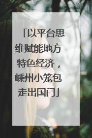 以平台思维赋能地方特色经济，嵊州小笼包走出国门