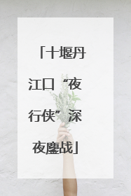 十堰丹江口“夜行侠”深夜鏖战