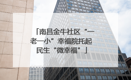南昌金牛社区“一老一小”幸福院托起民生“微幸福”