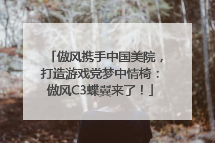 傲风携手中国美院，打造游戏党梦中情椅：傲风C3蝶翼来了！