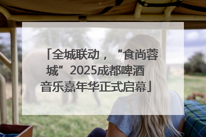 全城联动，“食尚蓉城”2025成都啤酒音乐嘉年华正式启幕