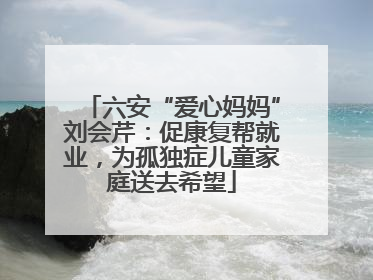 六安“爱心妈妈”刘会芹：促康复帮就业，为孤独症儿童家庭送去希望