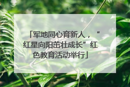 军地同心育新人，“红星向阳茁壮成长”红色教育活动举行