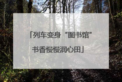 列车变身“图书馆” 书香慢慢润心田