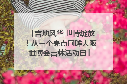 吉地风华 世博绽放！从三个亮点回眸大阪世博会吉林活动日