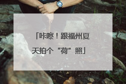 咔嚓！跟福州夏天拍个“荷”照