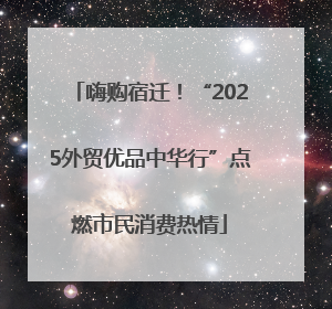 嗨购宿迁！“2025外贸优品中华行”点燃市民消费热情