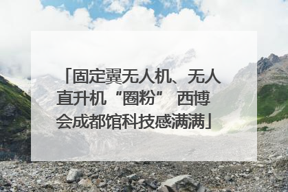 固定翼无人机、无人直升机“圈粉” 西博会成都馆科技感满满