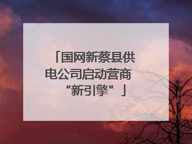 国网新蔡县供电公司启动营商“新引擎”