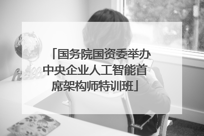 国务院国资委举办中央企业人工智能首席架构师特训班