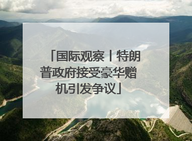 国际观察丨特朗普政府接受豪华赠机引发争议
