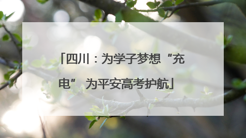 四川：为学子梦想“充电” 为平安高考护航