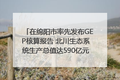在绵阳市率先发布GEP核算报告 北川生态系统生产总值达590亿元｜新闻发布最前线