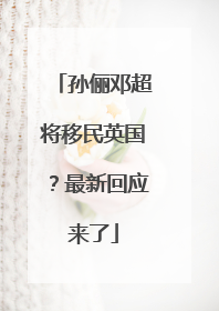 孙俪邓超将移民英国？最新回应来了