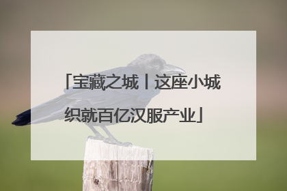宝藏之城丨这座小城织就百亿汉服产业