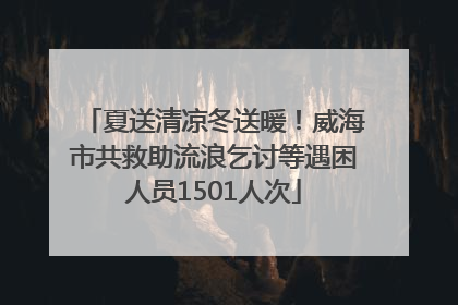 夏送清凉冬送暖！威海市共救助流浪乞讨等遇困人员1501人次