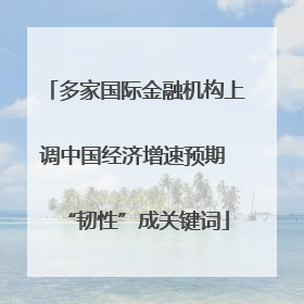 多家国际金融机构上调中国经济增速预期 “韧性”成关键词