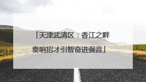 天津武清区：香江之畔奏响招才引智奋进强音