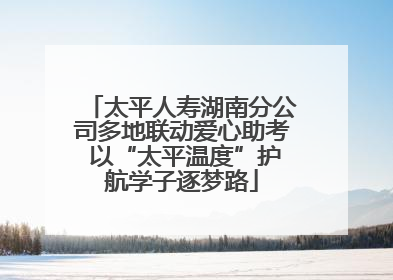 太平人寿湖南分公司多地联动爱心助考 以“太平温度”护航学子逐梦路