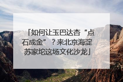 如何让玉巴达杏“点石成金”？来北京海淀苏家坨这场文化沙龙