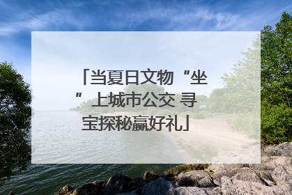 当夏日文物“坐”上城市公交 寻宝探秘赢好礼