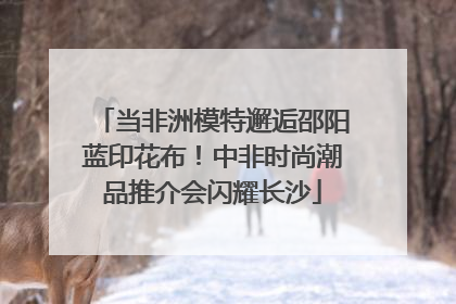 当非洲模特邂逅邵阳蓝印花布！中非时尚潮品推介会闪耀长沙