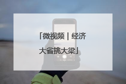 微视频｜经济大省挑大梁
