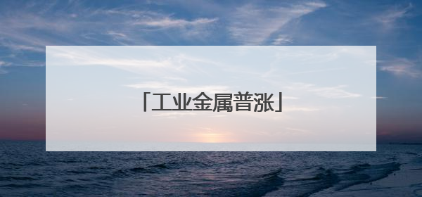 工业金属普涨
