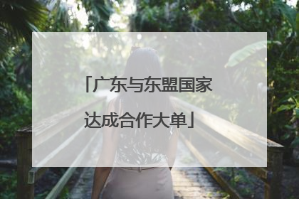 广东与东盟国家达成合作大单