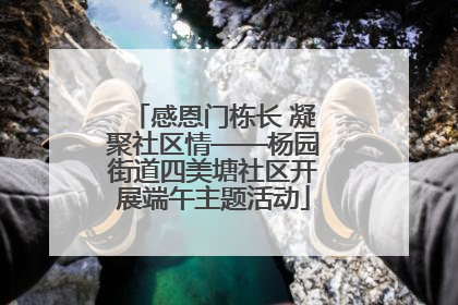 感恩门栋长 凝聚社区情——杨园街道四美塘社区开展端午主题活动
