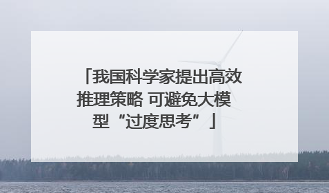 我国科学家提出高效推理策略 可避免大模型“过度思考”